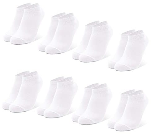 Occulto Calzini Corti per Bambino e Bambina pacco da 10 (modello: Mikl) Bianco 27-30