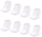 Occulto Calzini Corti per Bambino e Bambina pacco da 10 (modello: Mikl) Bianco 27-30