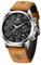 BENYAR Herren Uhr Chronograph Analogue Quartz Uhr Männer Schwarz Zifferblatt Business Military Sport Armbanduhr mit Leder Armband 30m Wasserdicht Elegant Geschenk für männer