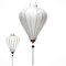 Asiatischer Lampion aus Seide, weiß, M Ø 29 cm – traditionelle Laterne aus Stoff, Bambus und Holz, handgefertigt – Handwerk und Dekoration aus Vietnam (M20-B)
