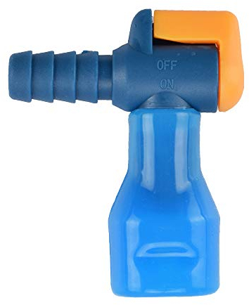 AXEN ON-OFF Switch Bite Valve Tube Nozzle Replacement For Hydration Pack Bladder (Blue-90 degree)