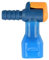 AXEN ON-OFF Switch Bite Valve Tube Nozzle Replacement For Hydration Pack Bladder (Blue-90 degree)