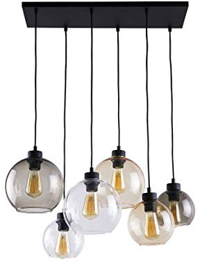 TK Lighting 2164 - Hängeleuchte CUBUS 6xE27/60W/230V