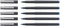 Mitsubishi 140551 - Tintenroller Uni-Ball 120, micro, 0.3 mm, blau (5 Tintenroller)