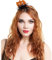 Folat 21528 Tiara Glitzer Kürbis, Orange