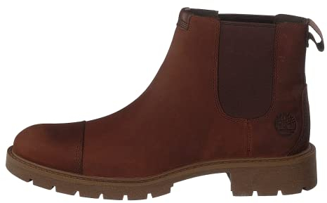 Timberland Elmhurst Chelsea Basic, Stivali Chelsea, Uomo, Saddle, 45 EU