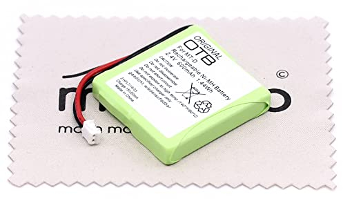 Ersatz Akku passend für AVM Fritz!Fon MT-D (Ersetzt 5M702BMX, GP0827, GP0845) Telefon Akku OTB mit mungoo Displayputztuch