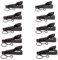 JISADER 10 Pcs. 10mm Microphone Lapel Tie Mic Metal Clip Holder for
