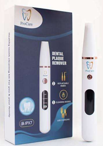 Plaque Remover for Teeth with 3 Modes for Travel and Home Use.
