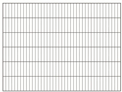 Alberts 617295 Einstab-Gittermatte Garden | anthrazit kunststoffbeschichtet RAL 7016 | 2000 x 1500 mm