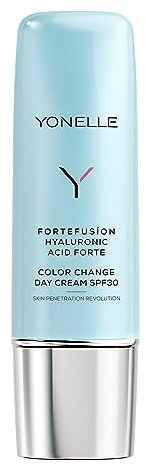 YONELLE Gesichtscreme Damen Color Change mit Hyaluronsäure Forte - Getönte Tagescreme SPF30 - Spektakulär Feuchtigkeitscreme Gesicht Damen - Tagescreme Gesicht für alle Hauttypen 50ml