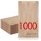 MAMAPAS 1.000 Bolsas de papel kraft 18+7x31 Bolsas para pan, bolsas comunión, bolsas chuche, bolsa regalo, bolsa panadería, bolsas para regalo, bolsas bocadillo, panadería, sandwich