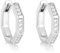 ALEXCRAFT Zirkonia Creolen Ohrringe Silber 925 Geometrisch Klein Damen Geschenk für Frauen Freundin Mama Mädchen