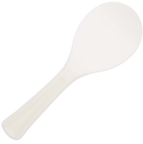 Zerodeko Thickened Rice Spoon Non-Stick Plastic Cooking Spoon with Long Handle for Electric Rice Cooker and Home Use