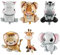 Palloncini Animali Giungla 6 Pcs Animali Giungla Palloncini Alluminio Palloncino Giungla Decorazione Compleanno Palloncino palloncini Kit Arco Palloncini Tema Giungla Safari Festa Compleanno Bambini