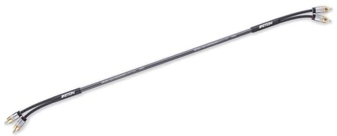 ETON RCA 2U-075 – High-End 2-Kanal OFC Cinchkabel, 0,75 m | Audiophiles RCA-Audiokabel für Auto-Verstärker, Steuergeräte, 2 Stecker auf 2 Stecker, Cinch zu Cinch RCA Audiokabel