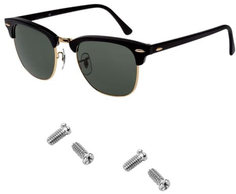 Replacement Sunglass Screw Compatible for Wayfarer RB3016 Sunglasses,with Screw Driver (4pcs for lens,silver)