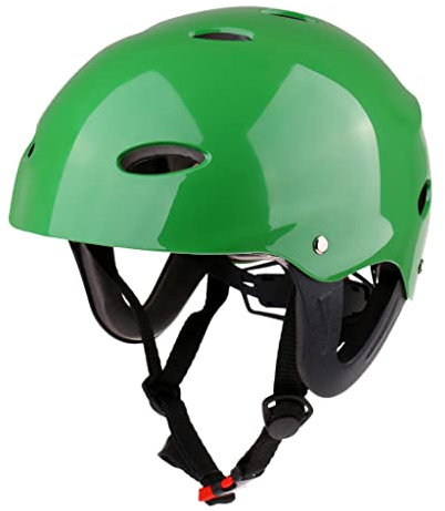 Courtieyeardceastea Sport acquatici Wakeboard Kayak Canoa Casco di Sicurezza con Protezione Orecchio Verde S