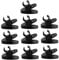 Levemolo 10pcs Tie Clip Lapel Mic Holder Metal Clip for Recording 8mm Microphone Stand Accessory for Phone