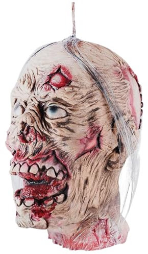Abgetrennte Kopfpropie hängen Halloween-Requisiten lebensgroße blutige gefälschte Kopf Latex-Grusel für Halloween-Party-Indoor, Bar, Spukhausdekor, Style1 Fake OfficeProducts