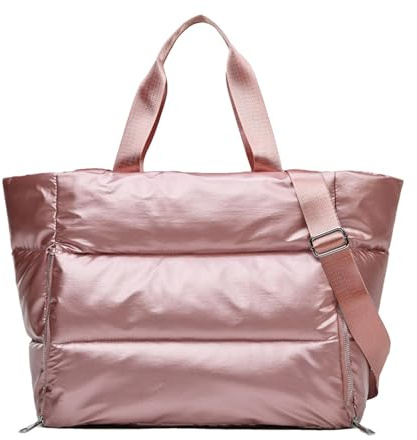 Gesteppte Tasche Damen Tote Bag Damen Faltbare Reisetasche Sporttasche, 3 In1 Leicht Puffer Bag Mit Nasse Und Trockener Trennung Tasche, Wasserdicht Tasche Damen Groß Kapazität Für Fitness Reisen Yoga