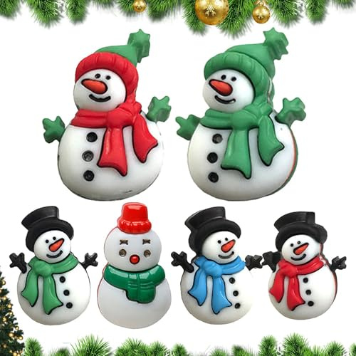 Christmas Cabinet Handle Covers,Cute Kitchen Cabinet Handle Covers | Decorative 6 Piece Acrylic Cabinet Knobs for Home Kitchen Bathroom Furniture Hardware