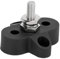 Rankomu Vehicle Tool 48V M6 Heavy Duty Battery Power Distribution Terminal Block, Junction Post for Car, Marine, Trailer, RV, Boat, Black