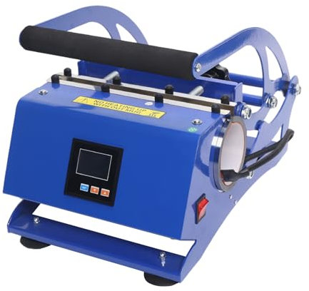 Pressa per tazze 6 in 1 da 500 W con display digitale e piastra riscaldante in alluminio in silicone – macchina personalizzata per la stampa di tazze, tazze e bottiglie