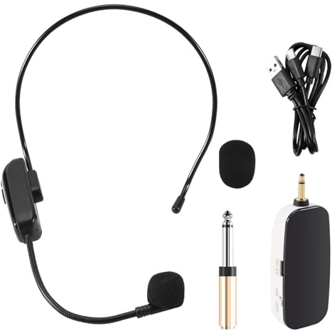 Swiixxer New 2 in 1 Handheld UHF Wireless Microphone Professional -Wear Mic Volume Amplifier for Speech Teaching