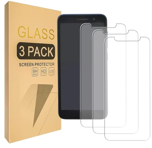 Lucyliy [3 paquetes] Compatible con Piezas para Smartphone Q1-22 5 Pouces Protector de pantalla [Dureza 9H ] [Alta definición] [Antiarañazos]