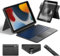 HOU iPad 9th Generation Case with Keyboard(8th/7th gen),iPad Air 3 & Pro 10.5 360° Rotatable&Detachable Combo,Ultra-Silent Keys,7-Color Backlit,50H Battery,Lightweight Cover,Portrait/Landscape,Black