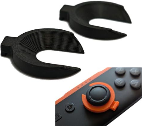 Joystick Anti-Drift Protector for Nintendo Switch 2 Accessories, Joy-Con Stick Lock Rocker Retainer, Switch 2 Game Joystick Holder Thumb Grips Fixer Ring Replacement Part (Black, 1 Pair)