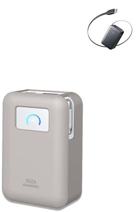 yystao Custodia per Anker Nano Power Bank, 10.000 mAh, custodia protettiva in silicone, lavabile più volte, antigraffio, antigoccia, colore: grigio
