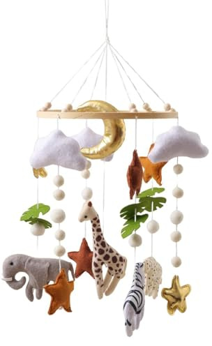 Shaersu Mobile Für | Interaktive Sensorische Kinderzimmer Dekoration | bett Mobile Aufhängbares Spielzeug | Für Zimmer Kindertagesstätte Schlafzimmer Bettzeit Geburtstag Feiertag Feierlichkeit