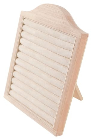Limtula Nachhaltiger Walnuss Ausstellungsständer für professionelle Vitrinen, Ringe, tragbare Designs, Holz Schmuck Ausstellungsständer, tragbarer Arbeitsplatten Schaukasten, Stabiler Ringhalter für