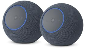 Amazon Echo Studio (última generación), diseño compacto, audio 3D inmersivo y Dolby Atmos, (grafito), con Acceso Anticipado a Alexa+ (Paquete de 2)