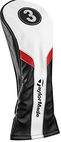 TaylorMade Golf Fairway Headcover, Black|White, Large