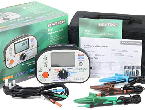 Kewtech KT63 Multifunction Tester - 5 in 1 Digital Tester with Auto RCD, Grey