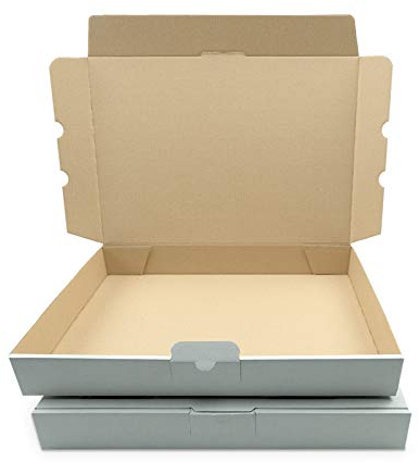 verpacking 200 Maxibriefkartons Versandkartons Faltschachtel Faltkarton Maxibrief 350 x 250 x 50 mm, Weiß, MB-5