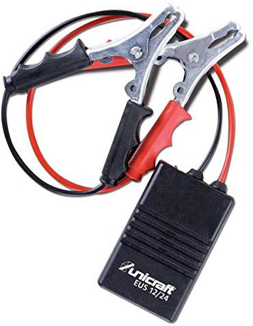 Unicraft Elektronischer Überspannungsschutz EUS (Spannungsspitzen, Krokodilklemmen, 12/24 V), 6401012