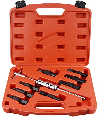 DAYUAN 9-TLG Innenlager Abzieher Set Blind Kugellager Abzieher Entferner Schiebehammer Innenbausatz 8-32mm