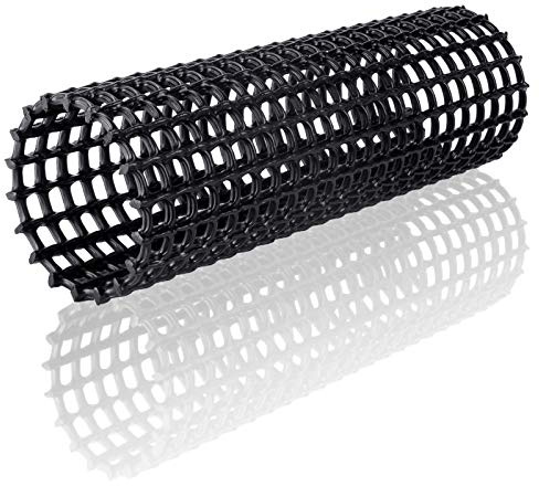HAPPYKOI Siebrohr Filtersiebrohr L= 33 cm / Ø110 mm Koi Teich Filter Gitterrohr für Filtermedien - Farbe: schwarz (33)