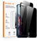 GLASS-M [2 Pack Privacy Screen Protector for iPhone 12 Pro Max, Private Tempered Glass with Easy Installation Frame, Anti-spy Full Coverage Screen Protector