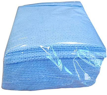DSTOCK60 - LAVETTES HACCP Non TISSÉES AJOURÉES (30x40 CM) - Bleu - ANTIBACTERIENNE - Grande CAPACITÉ D'ABSORPTION - Nettoyage - HYGIÈNE - Paquet DE 25