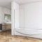 800x1400mm Fixed Square Bath Screen 6mm Safety Tempered Glass Over Bath Single Panel Shower Screen