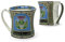 Royal Tara Lot de 2 mugs écossais avec chardon en porcelaine anglaise 325 ml