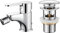 GRIFEMA Porto-G15003 New Miscelatore Monocomando Per Bidet, Rubinetto Bidet, Cromo/Argento & Ibergrif Scarico Lavabo Bagno Universale Pop Up 1/4 '', Valvola Piletta Lavandino Click Clack