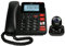 Fysic FX3960 Seniorentelefon - schnurgebundenes Festnetztelefon mit Notrufsender - extra große Tasten - Freisprechfunktion - schwarz