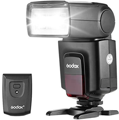 Godox TT520ⅡUniversal On-Camera Flash Electronic Speedlite + AT-16 2.4G Wireless Trigger Transmitter Leitzahl 33 S1 S2 Modi für Canon Nikon Pentax Olympus DSLR-Kamera