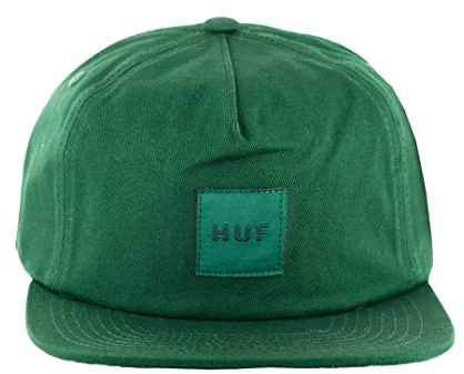 HUF Essentials Unstructured Box Snapback, Grün , Einheitsgröße
